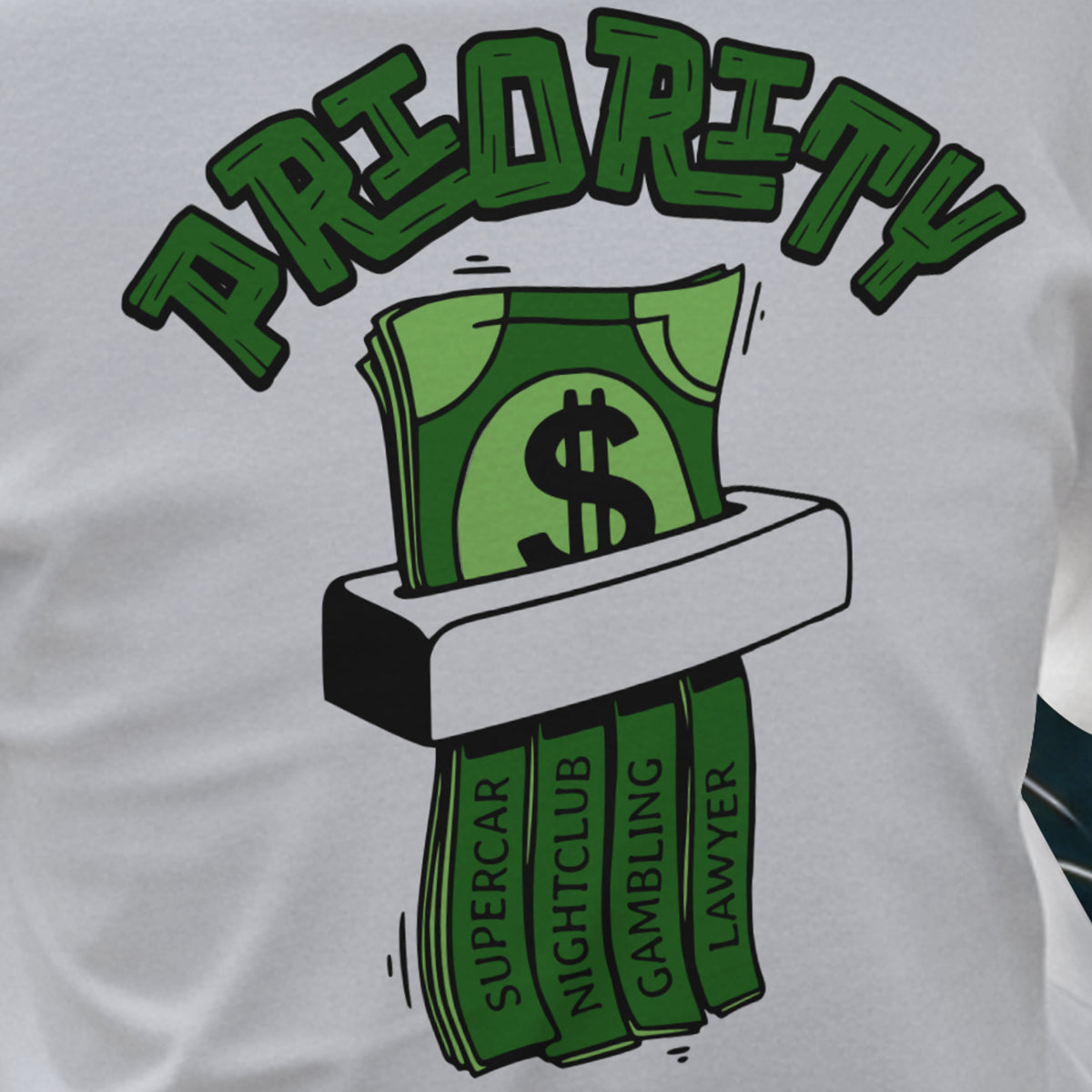"PRIORITY" TEE X HUSTLER COLLECTION